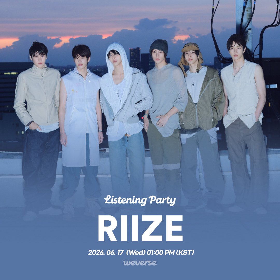 RIIZE_official's tweet photo. 🧡Do your dance Listening Party🧡
 
To celebrate the release of RIIZE The 2nd Mini Album ‘II’, “Do your dance Listening Party🎧” will be held on today at 1 PM (KST).
 
🗓 Thursday, June 18th, 9 PM (KST) * with RIIZE
 
WEB : https://t.co/ZRA89OizRT
APP :  weverse://riize/wlp/4-232267706
 
#RIIZE #라이즈
#RISEandREALIZE
#dyd #RIIZE_dyd