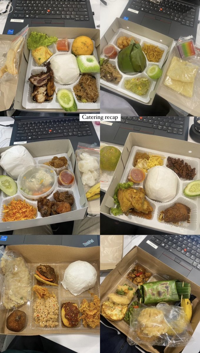 bluffyblufff's tweet photo. @yupiiniy Aku dapet catering dari kantor &amp; enak enak bgt!! Ini catering recap ku selama seminggu lebih https://t.co/KAnyBo7nWH