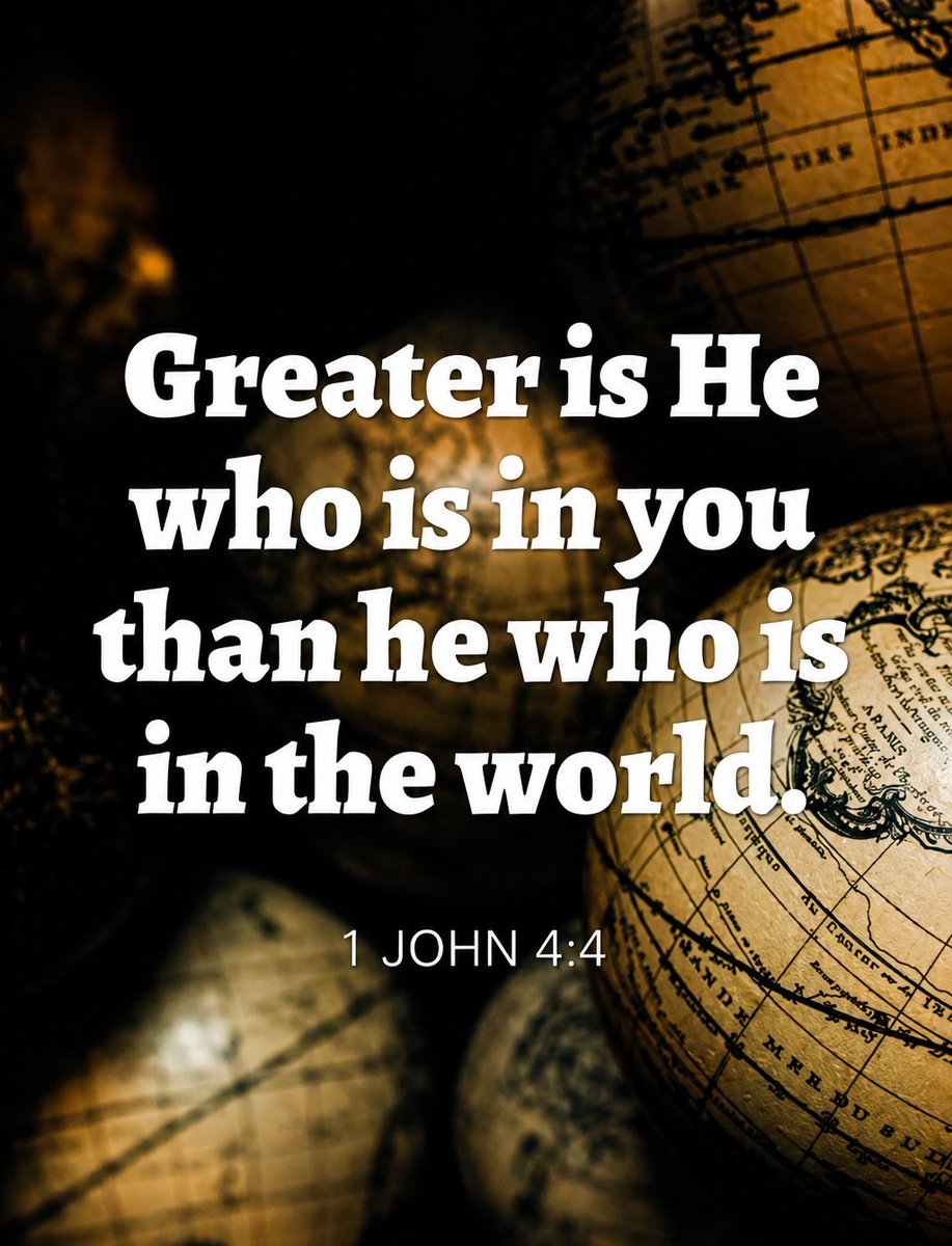 The__Bible7's tweet photo. 1 John 4:4 https://t.co/hdPtXs0cnM