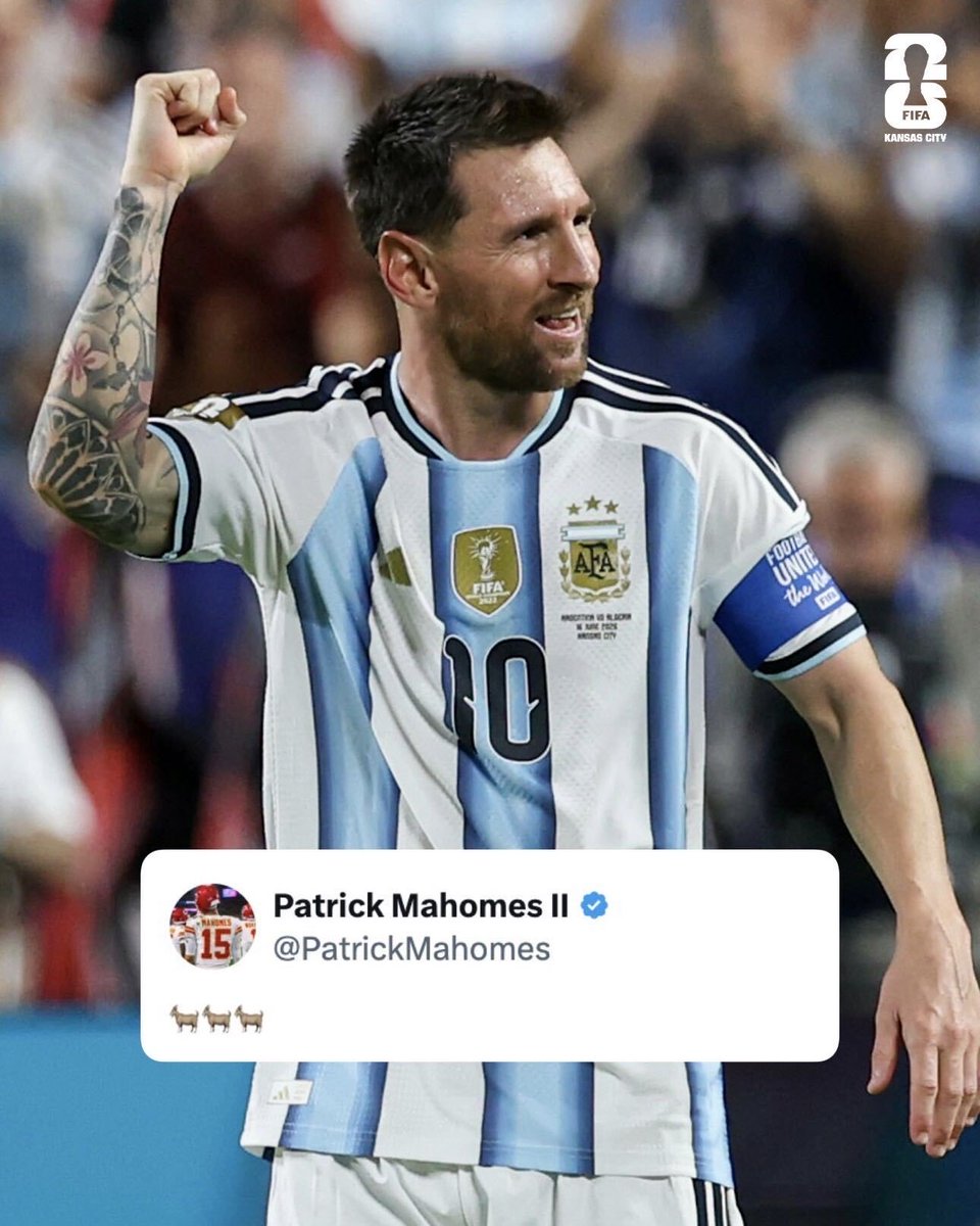 FWC26KansasCity's tweet photo. What QB1 said 🗣️

#FIFAWorldCup #WeAreKansasCity #WeAre26 https://t.co/kcO75NYCeN