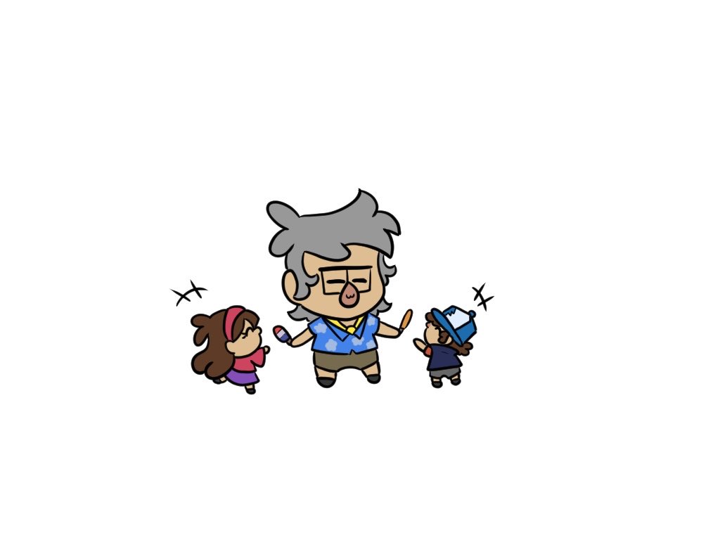 RobinJay404's tweet photo. Grunkle bean and the babies :3
#GravityFalls https://t.co/Dr8fLysosB
