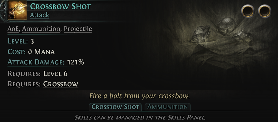 poe2tips's tweet photo. Crossbow basic attack has AoE tag, so Concentrated Area Support can be used for 30% >more< damage boost.

#poe2 #pathofexile2 https://t.co/kDzZvrORCW