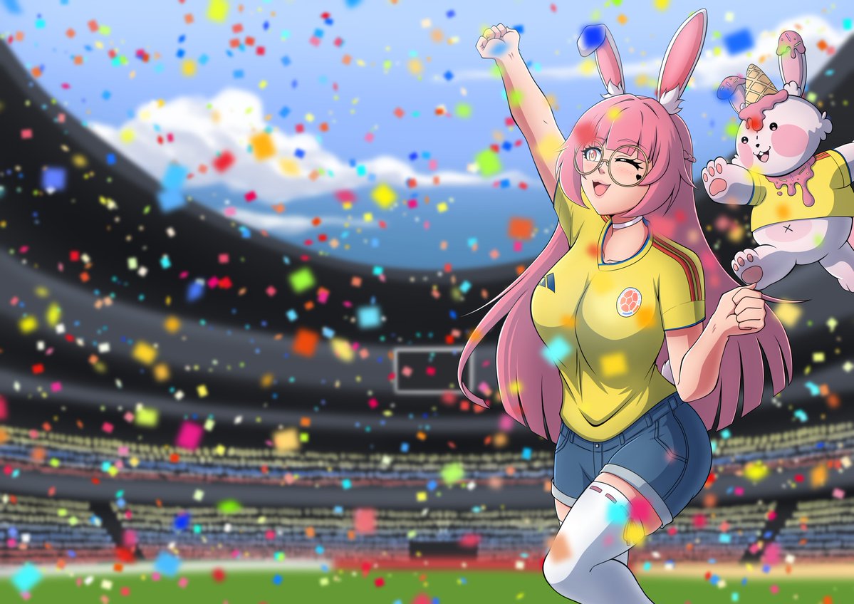 TokinagaArts's tweet photo. Y para cerrar la noche, sentΓ que el fondo anterior no era el mejor, asΓ que decidΓ mandarme a hacer uno mejor, ademΓ‘s de mejorar las partΓculas, ha sido realmente un honor hacer este dibujito.
#pinkuart https://t.co/L4fVCEZ37H