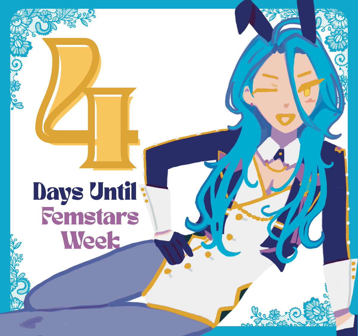 femstarsweek's tweet photo. With only four days until #femstars week, we wanna hear what prompts you’re most excited for!! 💓✨🌸 Let us know in the comments!! (Ty @tokiitime for the wonderful Himeru!) https://t.co/cZBuU3bU1z