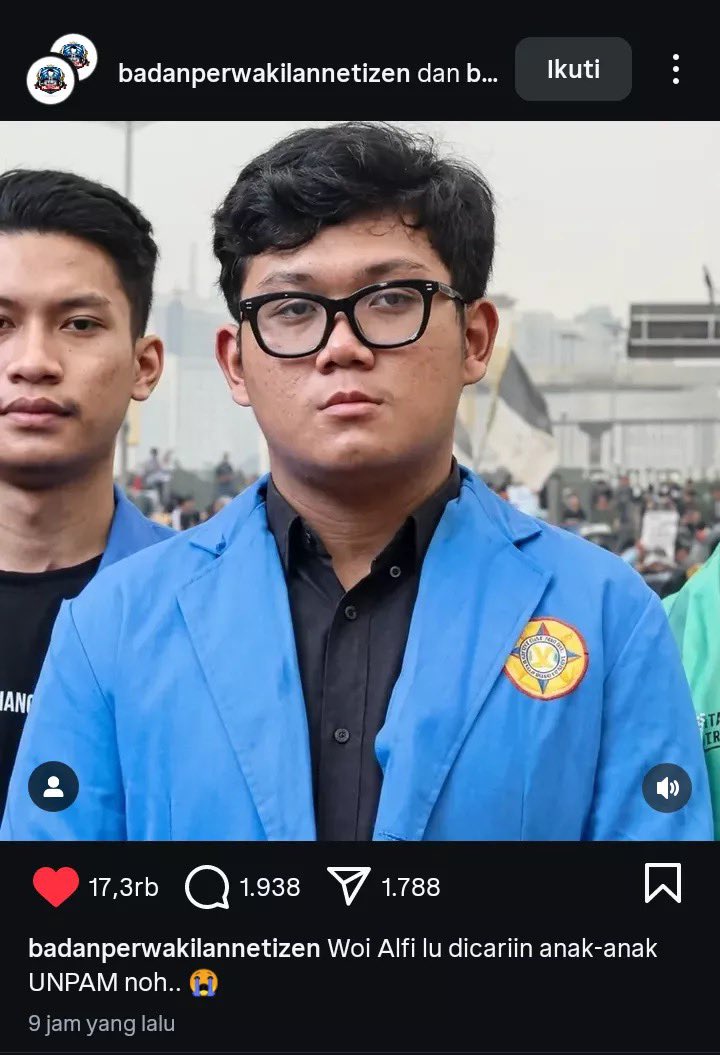 LambeSahamjja's tweet photo. Update nih soal Konpers BEM Bersatu. Pihak UNAS dan BEM UNPAM bilang nama kampus mereka dicatut. 

Bahkan, BEM di sana sudah dibekukan sejak 12 tahun lalu. Kabarnya, orang yang mengatasnamakan kampus itu sekarang lagi dicari oleh pihak kampus. https://t.co/cOQAHJCgm1