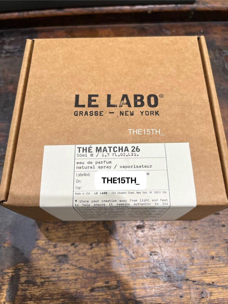 THE15TH_'s tweet photo. รับหิ้ว Le Labo ทุกกลิ่น Another 13, Thé Matcha, Santal 33, Thé Noir 29 หรืออื่นๆ 

✅พิมพ์ชื่อบนฉลาก &amp; หน้ากล่องได้
✦ ปิดรับ 18 มิ.ย. 
✦ ส่งของ 23 มิ.ย.  

#รับหิ้ว #พรีออร์เดอร์ #เครื่องสำอาง #น้ำหอม #สกินแคร์ #หิ้วน้ำหอม #หิ้วสกินแคร์ #หิ้วเครื่องสำอาง #LeLabo #หิ้วLeLabo https://t.co/RYFN57PPsI