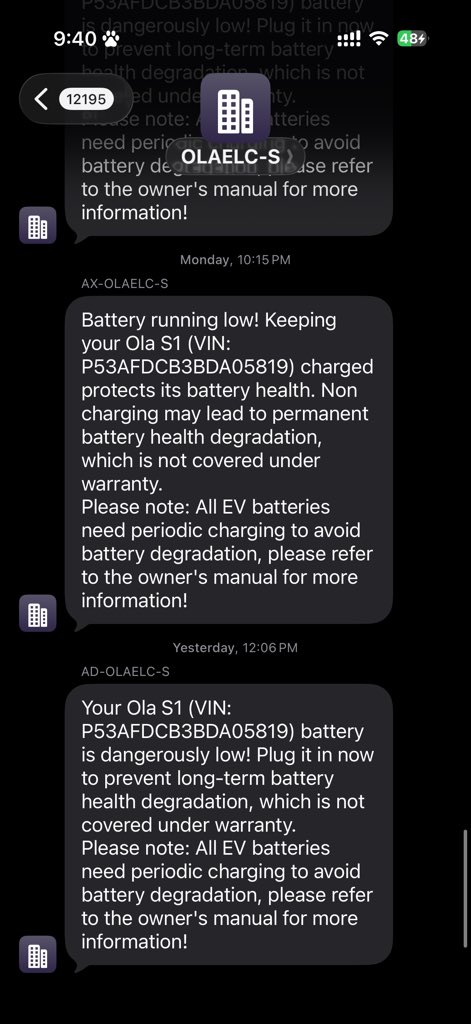 rahul97690's tweet photo. @OlaElectric @MumbaiPolice My scooter has been stuck at your service center for over 1 mon No repair update no delivery date and no proper response from the team The service center is 40 km from my location and this entire experience has caused significant mental stress and.. https://t.co/hHDyv80roK