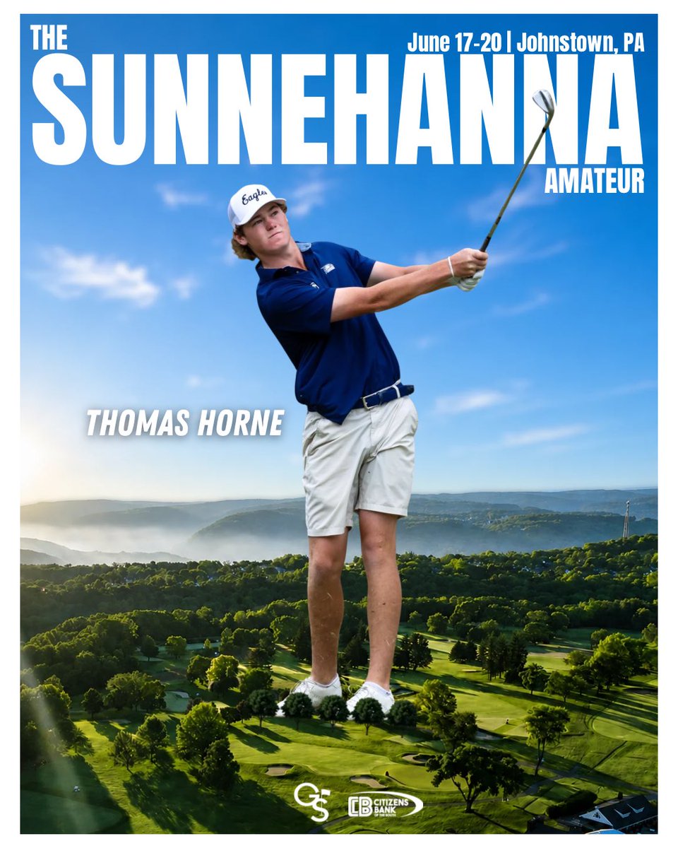 GaSouthernGolf's tweet photo. GATA 🦅 Junior, Thomas Horne, begins his summer at The Sunnehanna Amateur in Pennsylvania‼️

#GATA | #HailSouthern https://t.co/dU9N4HMeXi