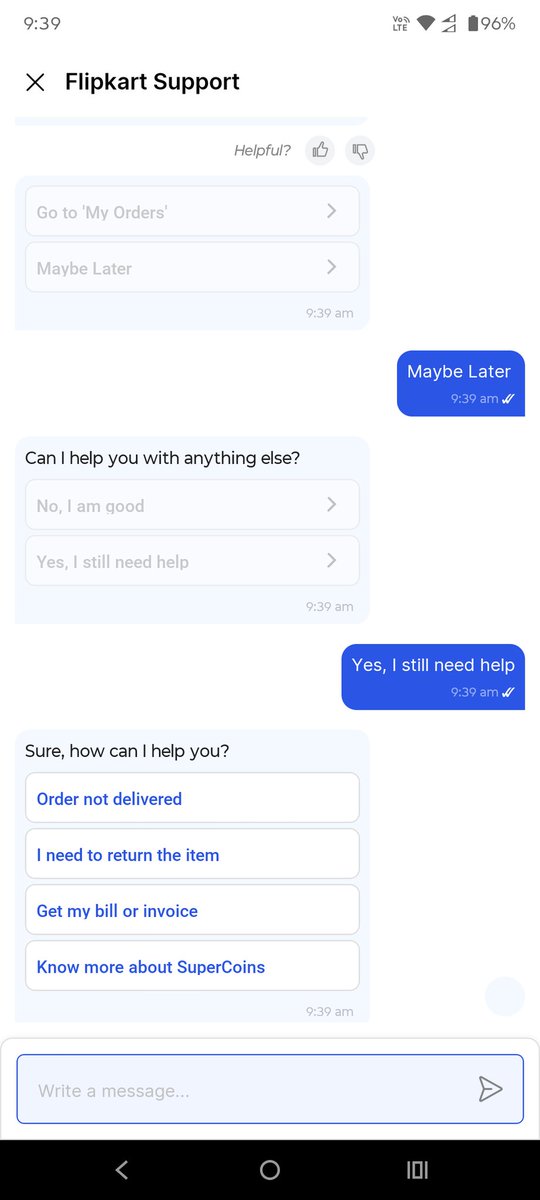 vineet6675's tweet photo. @Flipkart How to connect @flipkartsupport ? https://t.co/rzF0OowZDb