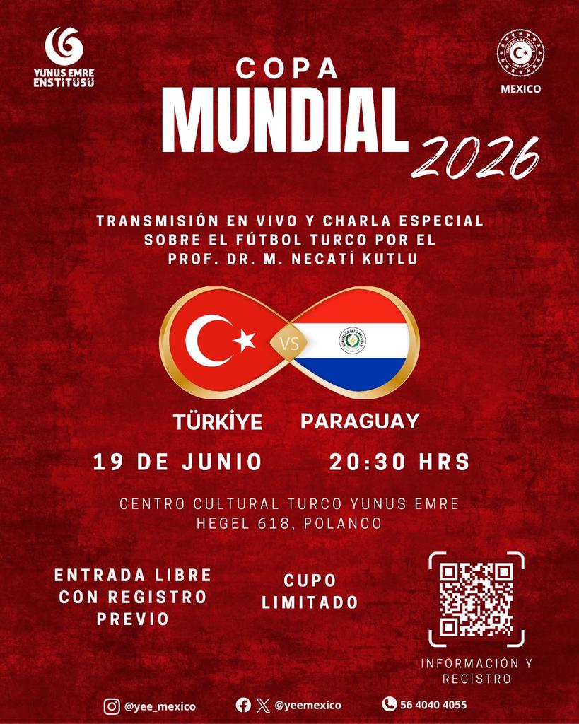 yeemexico's tweet photo. 🇹🇷 Sizleri Türkiye Millî Futbol Takımı'nın 2026 Dünya Kupası yolculuğundaki ikinci maçını birlikte izlemeye davet ediyoruz! 🏆 https://t.co/8BAL4Xdmhs
