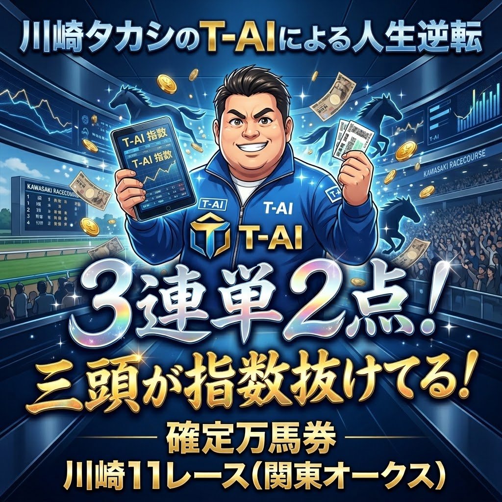 VVkeibaVV's tweet photo. 【3連単2点】関東オークス

タカシどす！
関東オークスの最終見解！

昨日は6番人気推奨3着🎯

平場含めて絶好調

新T-AIの威力。お見知りおきを🔥

ここは三頭が超上位で
はっきり指数差があり

絶対にタカシに乗ってくださいね

https://t.co/N05Gw3llDZ https://t.co/k7G5JJ3Jjx