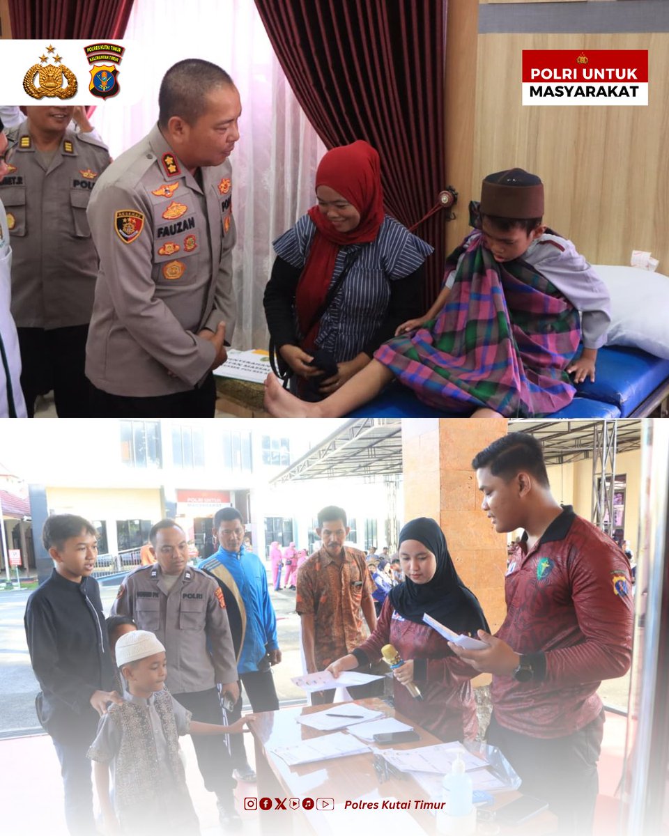 HumasResKutim's tweet photo. HUT Bhayangkara ke-80 Makin Bermakna, Polres Kutim Hadirkan Sunatan Massal Gratis untuk Warga https://t.co/euDlcktPhj