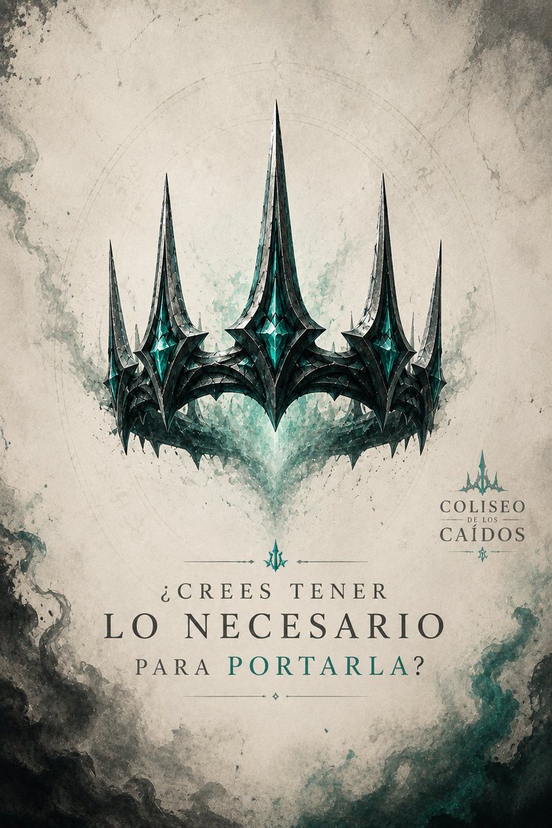 MadnessReign_'s tweet photo. Muchos creen tener la fuerza para reclamarla.

Pocos descubren el peso de llevarla. 
El trono no es un premio.
 Es una condena. 
¿Serás recordado como rey... o terminarás en el olvido junto a los caídos?  

Coliseo de los Caídos III 
Muy pronto. https://t.co/38QXaWG4mP