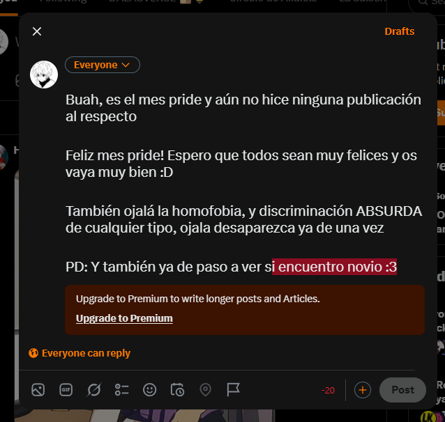 jofunpe's tweet photo. Evadiendo los límites de X :D (no te pienso pagar Elon)
#pride #gei #gay #bisexual #homosexual #asexual #femboy #trans #lgbt #lgbtq https://t.co/y4zJXcpDc9