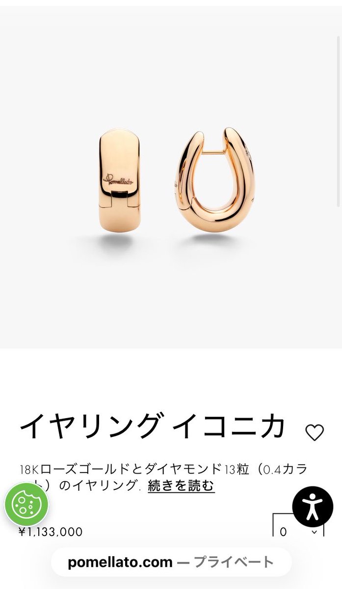 uri__jewelry's tweet photo. イコニカピアス可愛い〜裏表で2wayできるし憧れの女児ダイヤかな〜でも裏は繋ぎ目目立つかな〜とhp見てたら、このフープ！！！下外れそうじゃない！？！普段使いとゴージャスで2度美味しいやつ！！！！
こういうピアス好きなので本当に2wayなら前向きに欲しい🤤
大きさの割にお得な気もする？ https://t.co/apfIUItHKY