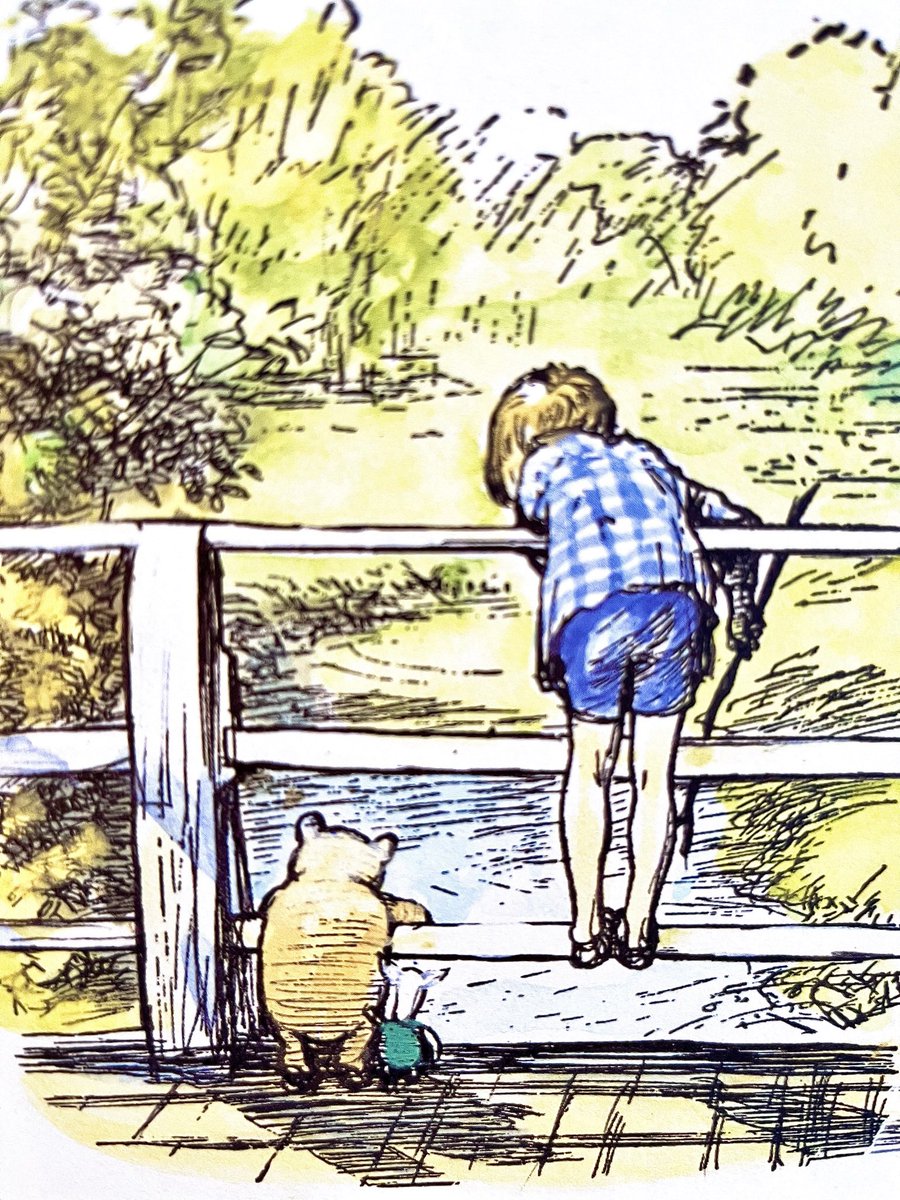 A_AMilne's tweet photo. "Tigger is all right, really," said Piglet lazily.
"Of course he is," said Christopher Robin.
"Everybody is really," said Pooh. "That's what I think, but I don't suppose I'm right," he said.
"Of course you are," said Christopher Robin. ~A.A.Milne https://t.co/8Vz5SZy9cz