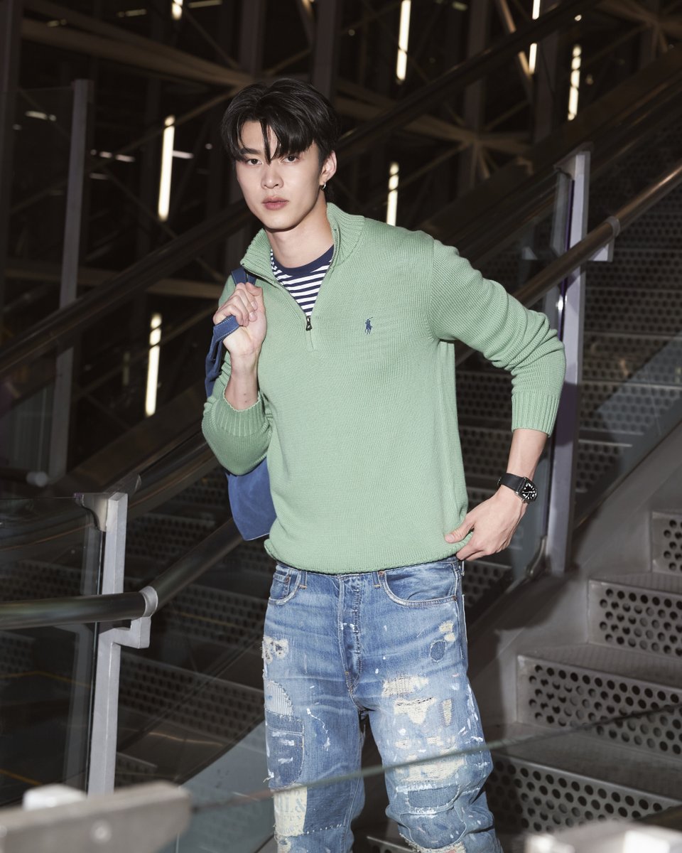 Kazzmagazine's tweet photo. หล่อมาก! ส่อง Airport Look ของ มีน–นิชคุณ ขจรบริรักษ์ #Meennicha8 ก่อนออกเดินทางสู่เมืองมิลาน ประเทศอิตาลี เพื่อเข้าร่วมงาน Purple Label & Polo Ralph Lauren Spring 2027 Collections ณ Palazzo Ralph Lauren ในวันที่ 19 มิถุนายน 2026 เวลา 19.00 น. (ประเทศอิตาลี)

#RalphLaurenxMEEN 
#RalphLaurenSP27
#PoloRalphLauren
#MilanFashionWeek