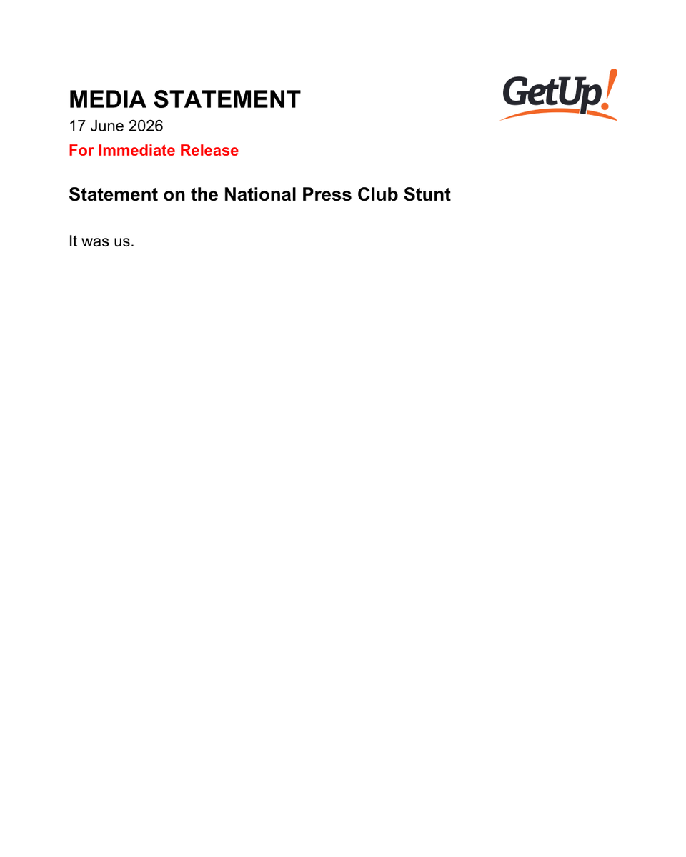 GetUp! tweet media