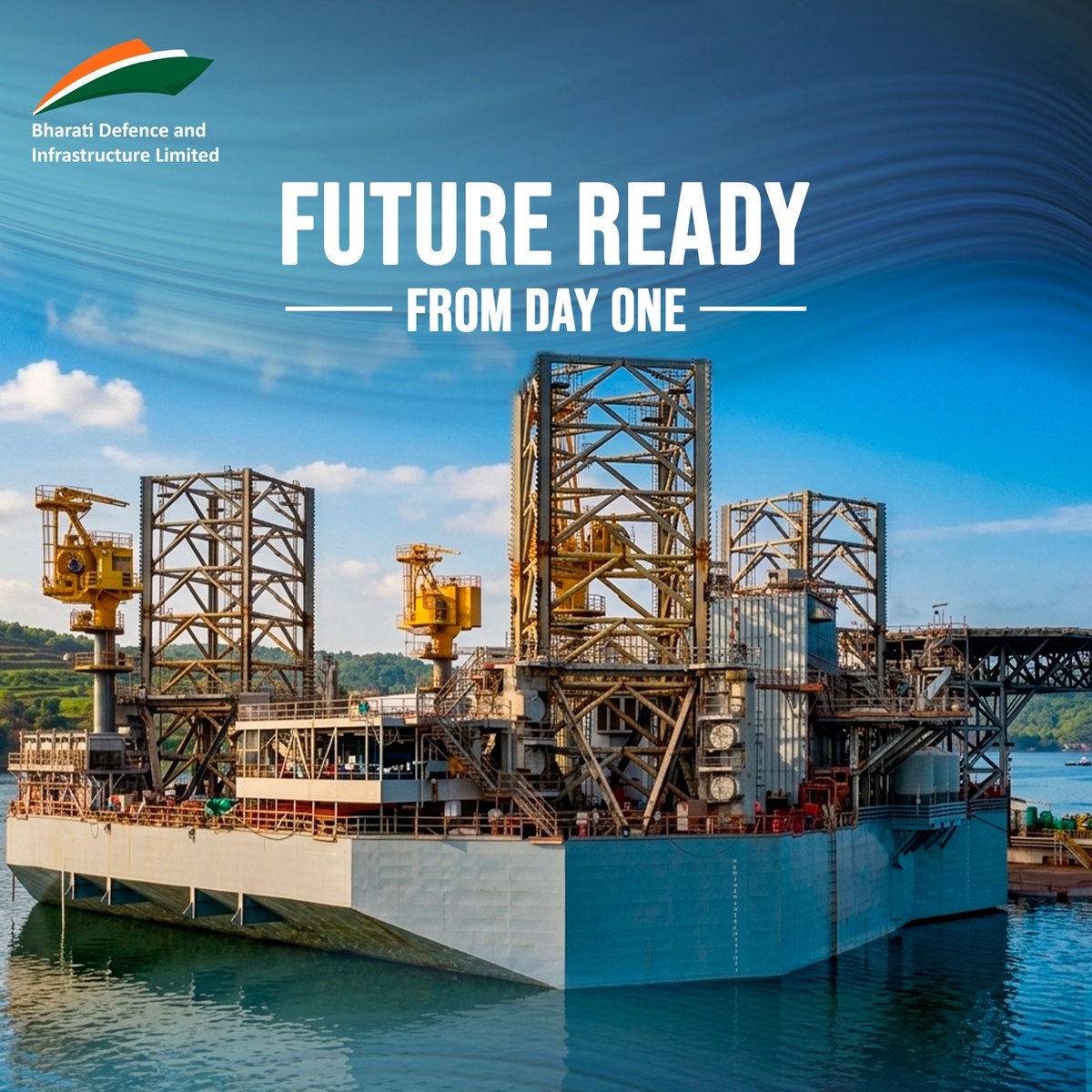 BharatiDefence's tweet photo. Innovation has always been at the heart of our BDIL's journey. The successful launch of a first jack-up rig recognized as #nextgeneration technology at the time underscored our commitment to advancing engineering excellence and delivering solutions that anticipated tomorrow's needs. ⚙️   

As we approach 50 years of excellence, we celebrate the vision and expertise that continue to drive us forward. 🌟   

#JackUpRig #Offshore #BDIL50 #50YearsOfTrust #50YearsOfBharati #GoldenJubilee #MakeInIndia #AtmanirbharBharat #BharatiDefence #BDIL