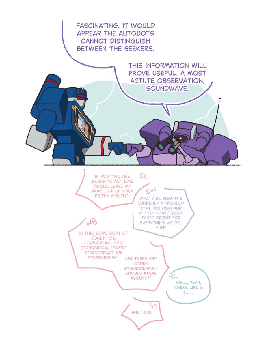 sgrimp_'s tweet photo. malicious compliance (cartoon AU)
#transformers #starscream #thundercracker #skywarp #windblade #soundwave #shockwave https://t.co/8RjiRFGdLq