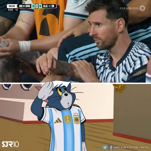 realmadridindo1's tweet photo. 🚨 Ketika Messi ditarik ke luar lapangan dan Bangku cadangan Argentina sudah penuh, lalu para pemain ingin memberi tempat untuk Lionel Messi 🥹🇦🇷

Namun Messi menyuruh semua orang untuk tetap duduk dan memilih untuk menonton sisa pertandingan dari atas rumput 🐐💙

Hat-trick Piala Dunia, rekor bersejarah lainnya, dan Messi yang tetap rendah hati. Itulah mengapa dia dicintai di seluruh dunia ✨🏆🇦🇷