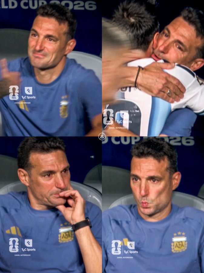 _BeFootball's tweet photo. 🚨 LIONEL SCALONI EN LARMES APRES LE TRIPLE DE MESSI ! 🥹🐐 https://t.co/1XvFkc5imm