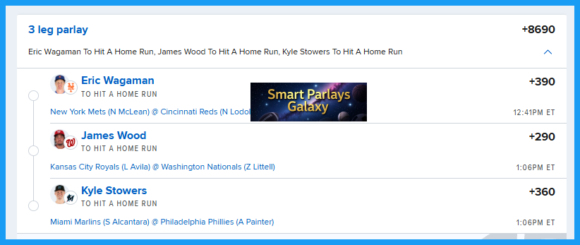SmartParlayGLXY's tweet photo. Wood Instead of Salvy! https://t.co/p53opOU4w2