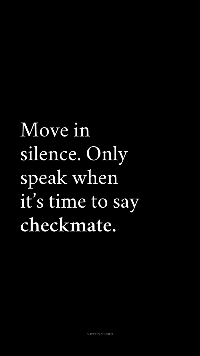 _SuccessMinded_'s tweet photo. Move in silence.. https://t.co/8FUL1qJwFu