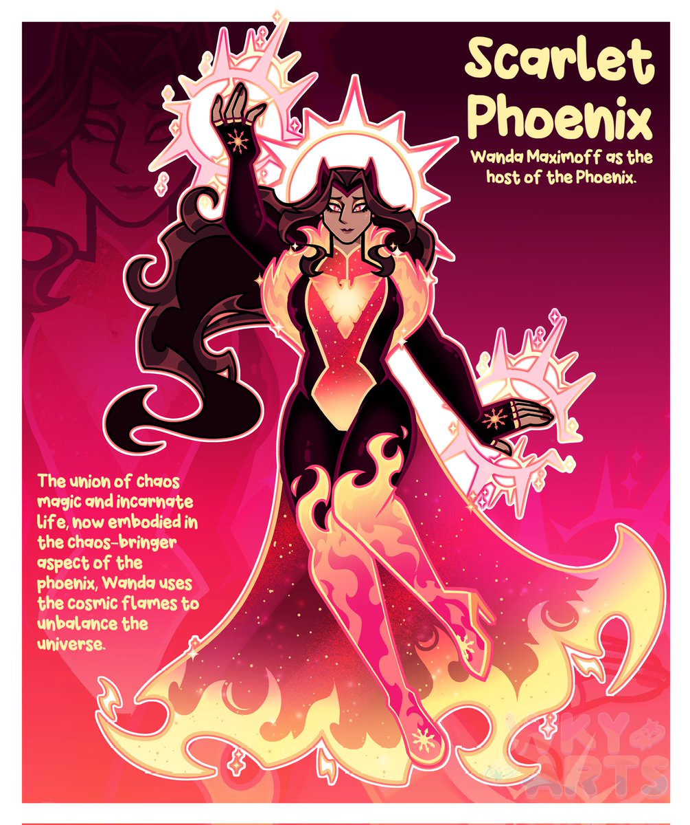 Wkydarts's tweet photo. Scarlet Phoenix

What would happen if the Queen of Chaos were hosted by the power and life force of creation?

🙏I hope you enjoy the art, please share 🙏

#marvel #scarletwitch #phoenixforce #marvelfanart #wandamaxximoff https://t.co/8A16byU2BZ