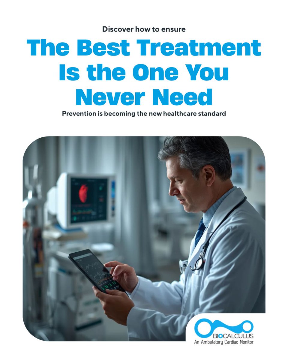 MyBioCalculus's tweet photo. Most cardiac events send warning signs long before symptoms appear.

Continuous cardiac monitoring helps detect risks earlier, enabling proactive care and better patient outcomes.

Because the best treatment is the one you never need.

🔗 https://t.co/IunuzQhffM https://t.co/uUUKmVd7aQ