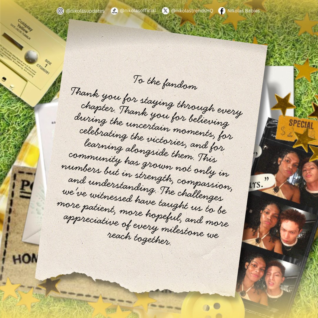 nikolastrendsHQ's tweet photo. To the fandom

NIKOLAS POSTCARD TO JULY
#NikoLas23GoldenMonths https://t.co/XnZryk6gc0