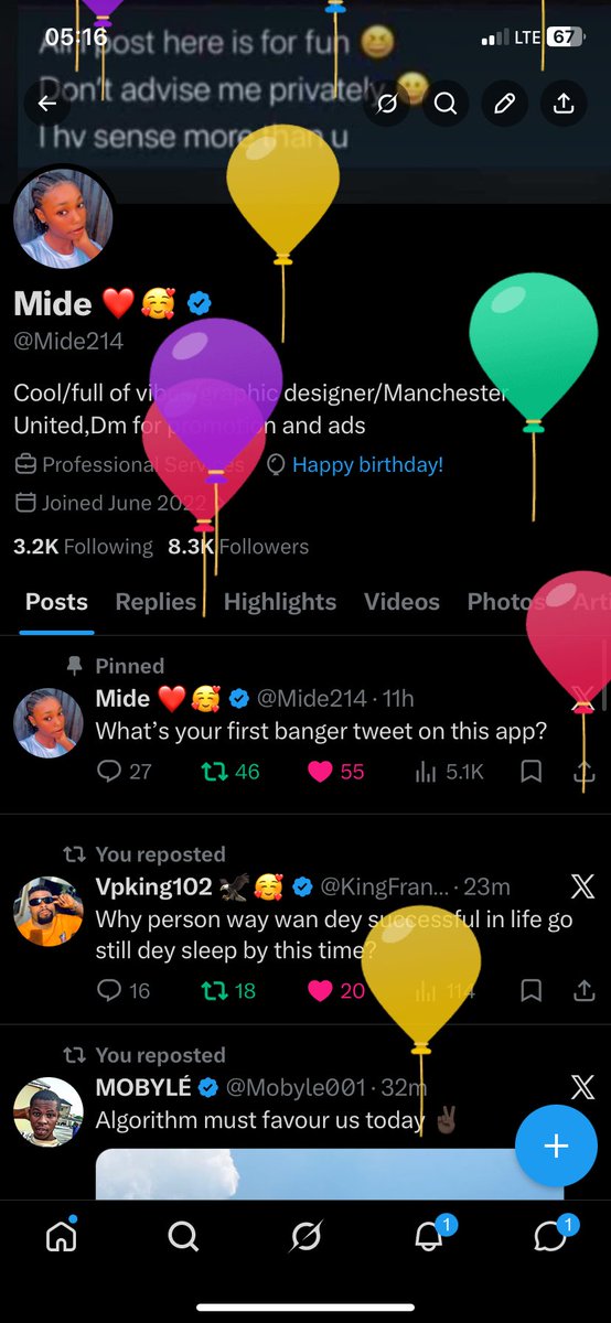 Mide214's tweet photo. I’m +1 today ❤️🥳🎉
Happy birthday to me https://t.co/Aqo5Cx0UB9
