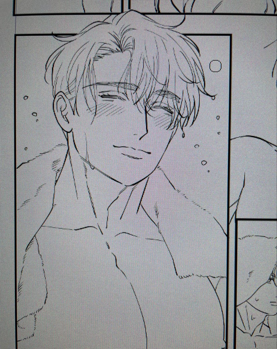 いいお顔が描けましたゾ💛(PC画面見辛くすみませーんっ💦) 