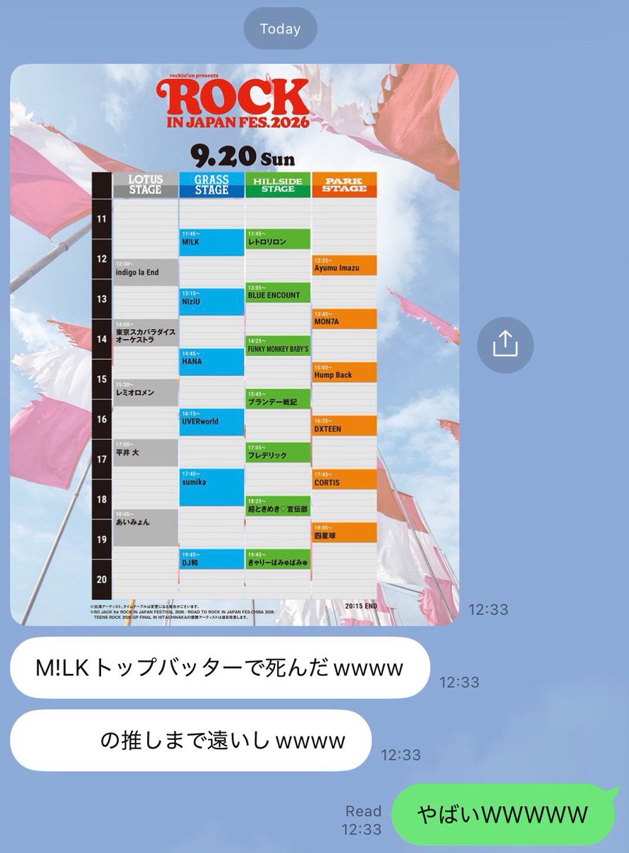 3whjahn's tweet photo. M!LKとCORTIS時間被らなくて良かったけどまさかのトップバッ���ーと最後の方で朝から夜までいるの確定した今年も焦げそう👋🏿 https://t.co/q7FavK6MJW