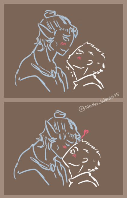 Neko_Wings15's tweet photo. Un último dibujo del día. Hoy quería algo empalagoso de  estos dos

No soltaré tan fácil este ship jjjijij

#fooligetta #foolishgeta #foolishgetafanart #fooligeta https://t.co/tGdRm1RAAQ