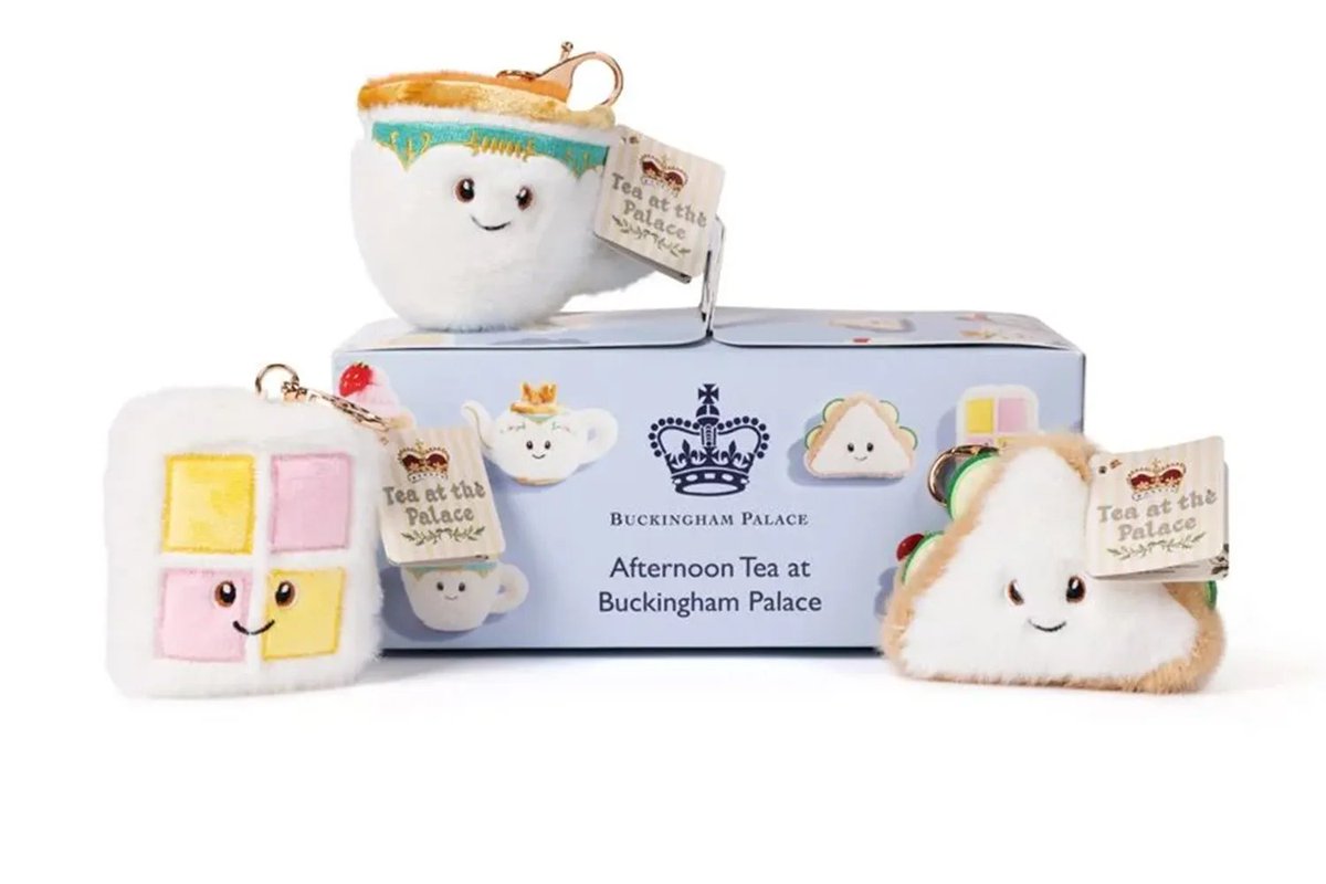 storiesbyjemay's tweet photo. The Royal Collection is selling a new line of tea-themed plushies, inspired by George, Charlotte, and Louis' love of their plushies. https://t.co/G9H9pxPvZE