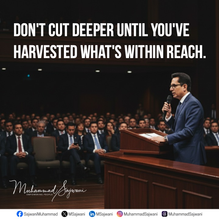 msajwani's tweet photo. Before you dig deeper, harvest what's already within reach. Too often, we chase new opportunities while leaving untapped value behind.
#Restructuring #ChangeManagement #Leadership #ContinuousImprovement #organisationaldevelopment
#MuhammadSajwani
#EvolveHR
#empowerpeople https://t.co/XAc3MMltIc
