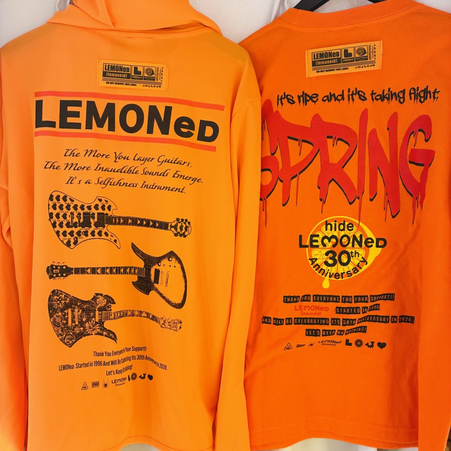 【値下げ】hide LEMONed オレンジ ジャージ M hide LEMONed オレンジ ネイビー ジャージ M LEMONeDSHOP LEMONeDSHOP