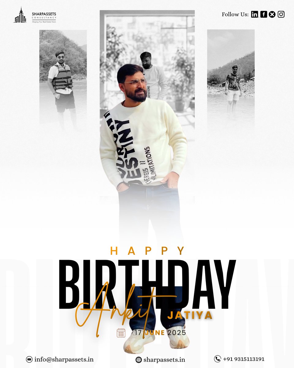 sharpassetsin's tweet photo. Celebrating one of the key drivers behind our team's success! 🌟💼

Wishing our Sales Manager, Ankit Jatiya, a very Happy Birthday!

May this year be your most successful one yet! 🚀🥂

#Sharpassets #TeamSharpassets #HappyBirthday #SalesManager #NoidaCorporate https://t.co/zKdgAKlGxO