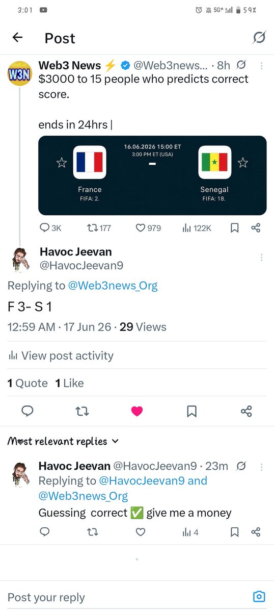 HavocJeevan9's tweet photo. @Web3news_Org correct 🙌 https://t.co/qZBeNR2WcW