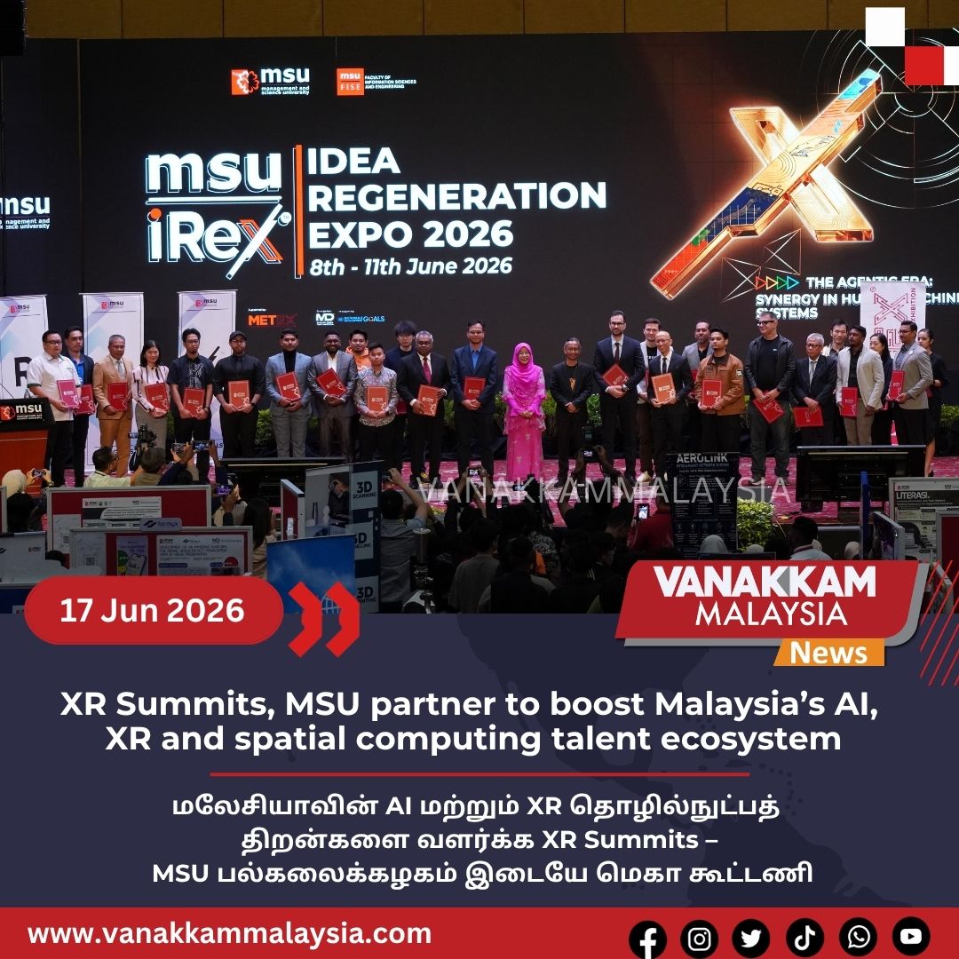vmnews's tweet photo. XR Summits, MSU partner to boost Malaysia’s AI, XR and spatial computing talent ecosystem
#latest #vanakkammalaysia #XRSummits #MSU #partner #boost #Malaysia #AI #XR #spatial #computing #talent #ecosystem #trendingnewsmalaysia #malaysiatamilnews #fyp #vmnews #foryoupage https://t.co/aQYlzubJn6