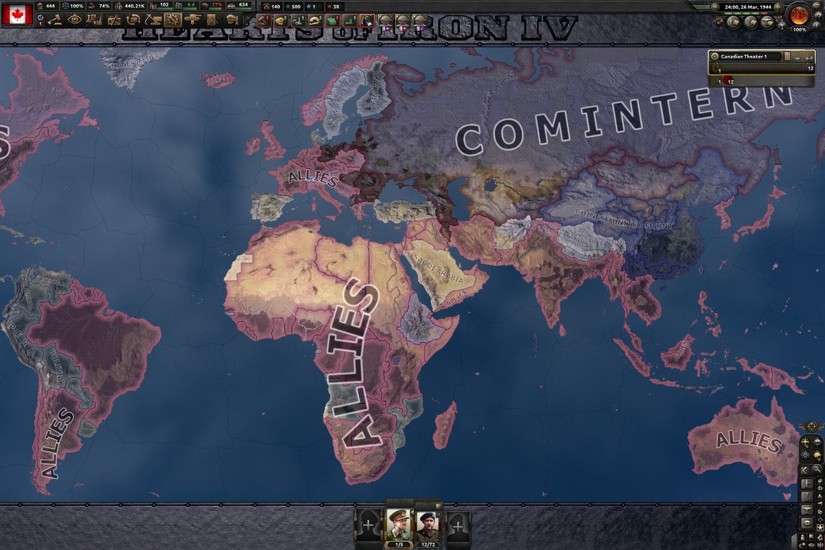 GeneralAnt1's tweet photo. -Play Canada on Historical
-Italy loses to Democratic Ethiopia
-WWII starts, send tank divisions to the Africa
-Ethiopia guarantees Luxembourg
-Italy declares on Greece Earlier
-Vichy joins war at the start of 1941
-Tanks do great in Africa
-Become Independent Colonial Power https://t.co/y6SpItKMJN