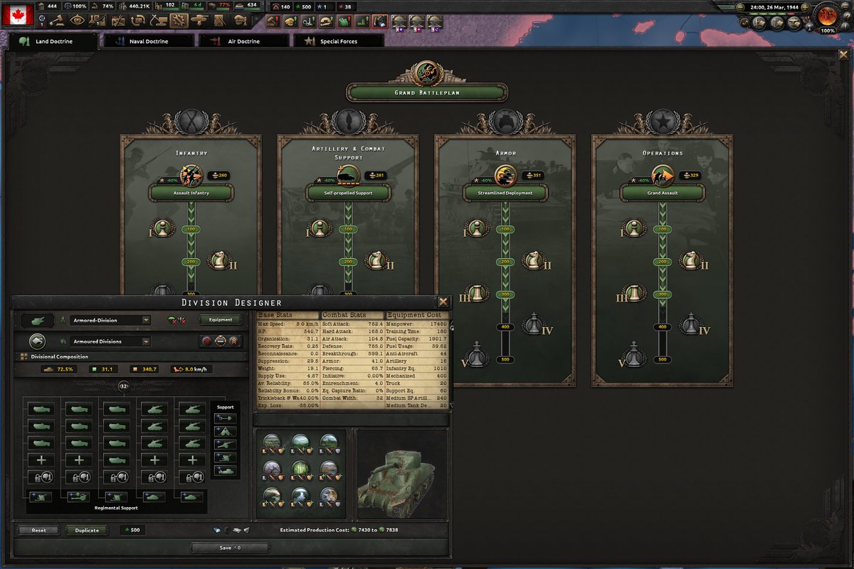 GeneralAnt1's tweet photo. -Play Canada on Historical
-Italy loses to Democratic Ethiopia
-WWII starts, send tank divisions to the Africa
-Ethiopia guarantees Luxembourg
-Italy declares on Greece Earlier
-Vichy joins war at the start of 1941
-Tanks do great in Africa
-Become Independent Colonial Power https://t.co/y6SpItKMJN