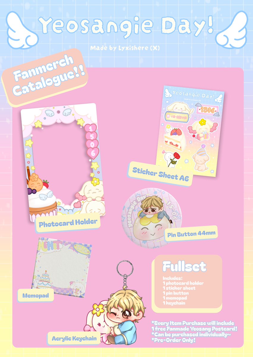Lyxishere's tweet photo. [Like &amp; RT are Appreciated! 🤍]

Interest Check for Yeosangie Day Fanmerch by @Lyxishere ! ᜊ( ' ⩊ '𖦹)ᜊ
In celebration of our beloved Angel #강여상 🤍🪽Birthday~

If anyone is interested in ordering these, please leave a trace to be tagged when the Pre-Order starts! https://t.co/fcxE06QrdT