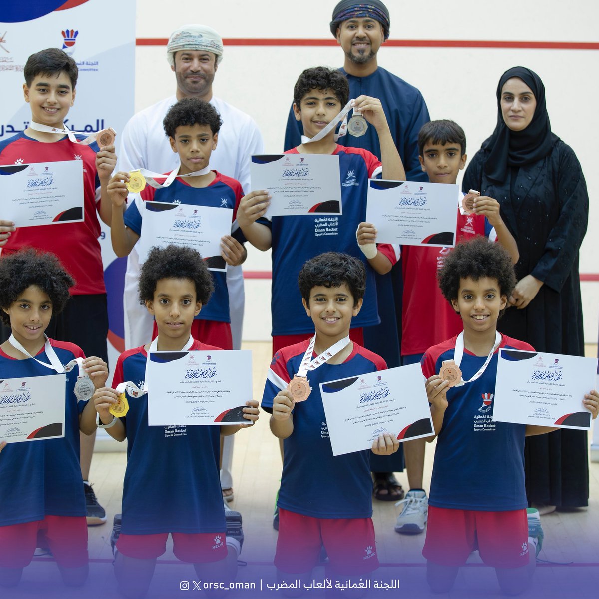 orsc_oman's tweet photo. وتؤكد اللجنة العُمانية لألعاب المضرب أن هذه البطولات تمثل محطةً مهمة في مسار إعداد وتطوير اللاعبين، وترجمةً لجهودها المستمرة في اكتشاف المواهب وصقلها، بما يسهم في صناعة مستقبل مشرق للاسكواش العُماني. https://t.co/ZiybAaI00E