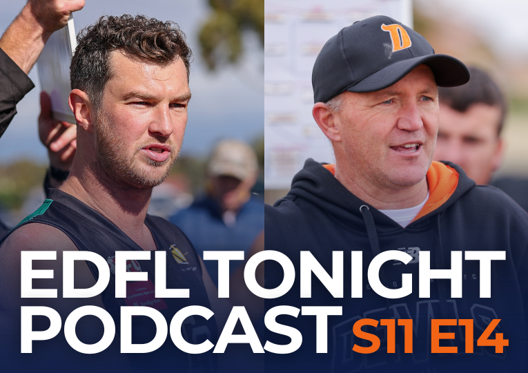 EDFLfooty's tweet photo. 🎧 East Sunbury men's coach James Strauss and Keilor Park women's coach Marcus Barclay join the EDFL Tonight Podcast!

Join Tara Murray, Darcy Duncan, Adam Turner, and Eli Duxson for those chats and their dissection of all the action.

LISTEN ➡ https://t.co/Yqxv1WoNDd https://t.co/LK7RqWjxEB