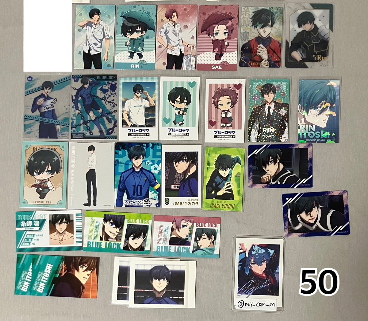 mii_can_m's tweet photo. [譲渡/買取]
ブルーロック 

譲) 凛 冴 潔 蜂楽 玲王 千切 黒名 凪 氷織 烏 雪宮 冴 士道

求) 記載額 +送料

📮郵送のみ

担降りでグッズ整理のためお譲り先を探しております

ご入用の方がいらっしゃいましたら、検索からもお気軽にお声がけください🙇‍♀️
⬇️ https://t.co/djTHGVS1oR