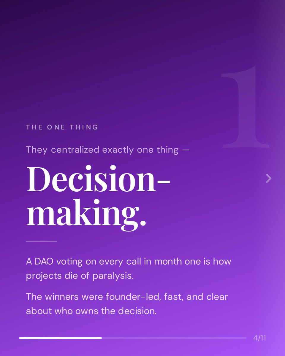 ryanonweb3_'s tweet photo. You've been told decentralization is the goal.
The projects that actually win centralize one thing first.
Here's the thing nobody in your timeline wants to admit: https://t.co/iNXdsF8cBi