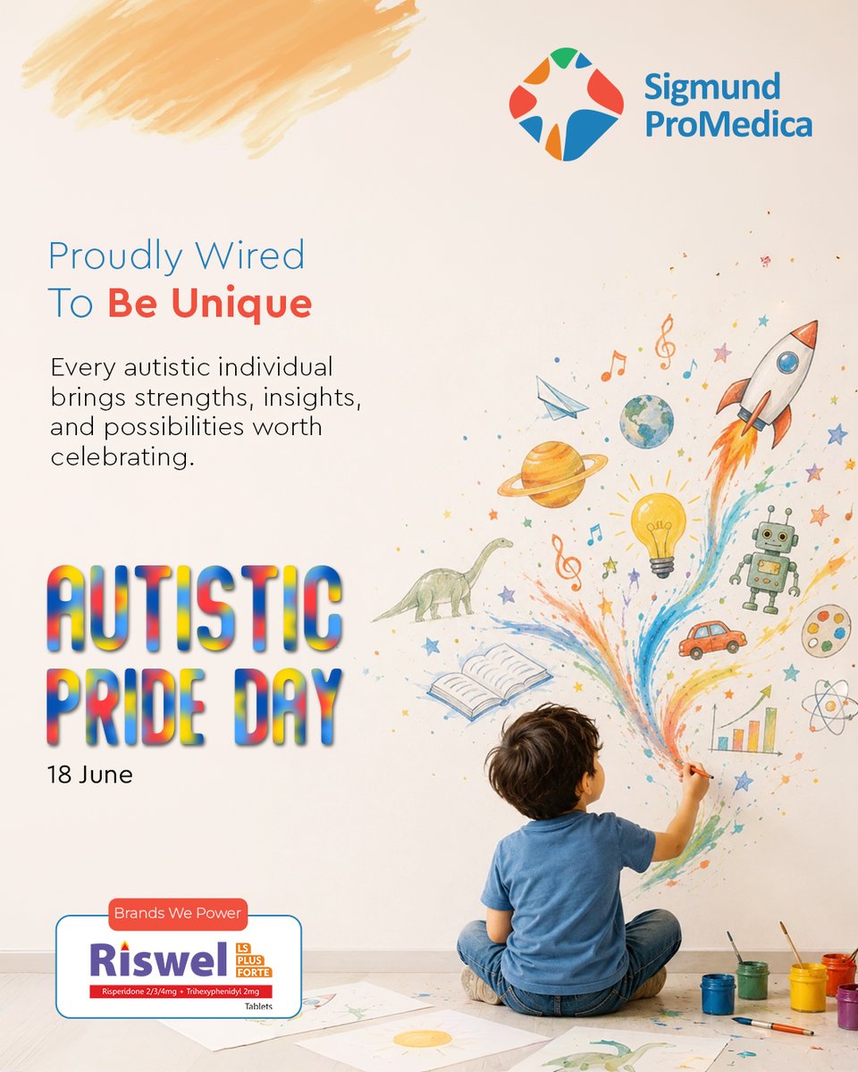 SigmundPro's tweet photo. Every mind sees the world differently, and that diversity makes us stronger. On Autistic Pride Day, we celebrate the unique strengths, perspectives, and talents that make every individual shine.

#sigmundpromedica #autisticprideday #neurodiversity #autismawareness https://t.co/wq0SII3uGu