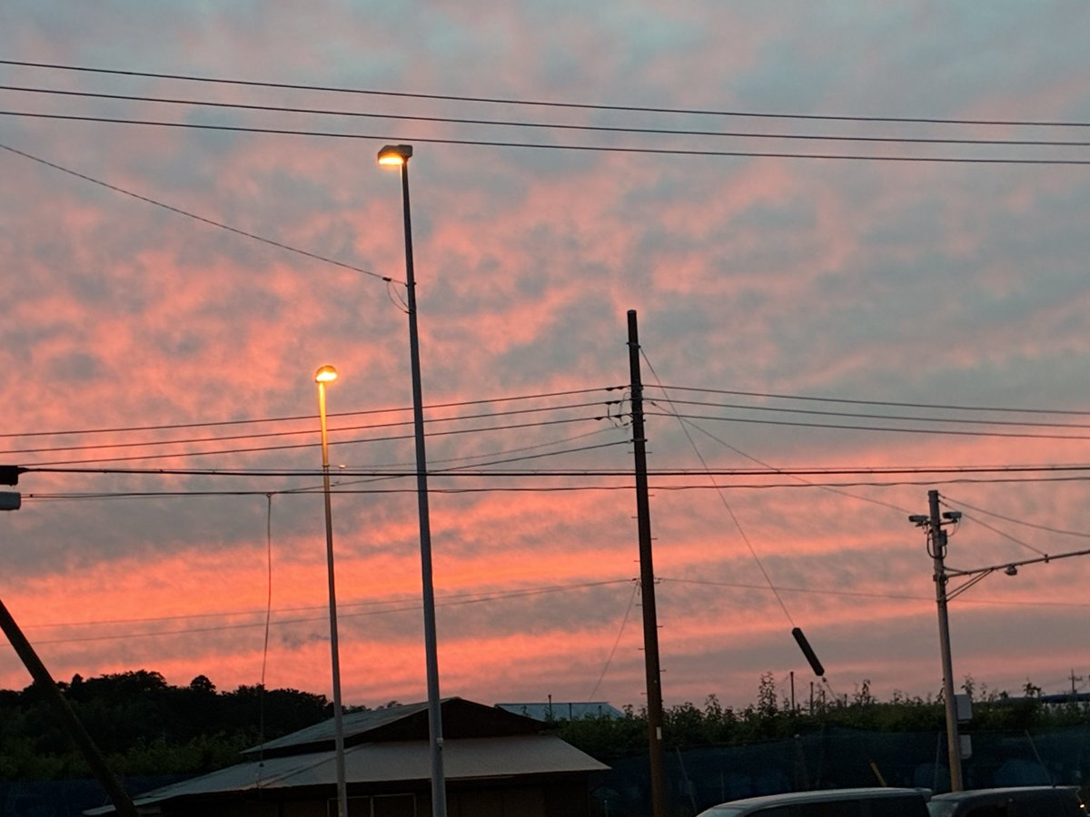 CARWASHSTATION's tweet photo. 週の真ん中水曜日です。
今夜は雨予報ですが今週ももうひと頑張り。

洗濯と洗車はやれる時にやっときましょ

会社への帰り道に撮った夕焼け

＃洗車場　＃カーウォッシュ　＃企業公式相互フォロー https://t.co/8UPBMcX9BM